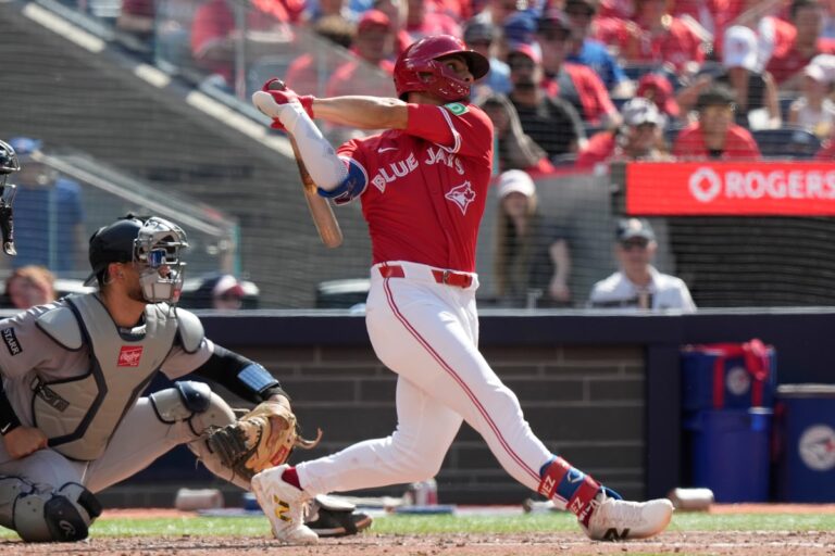 Andrés de Blue Jays Giménez pour le match de dimanche contre les anges avec une entorse de la cheville gauche