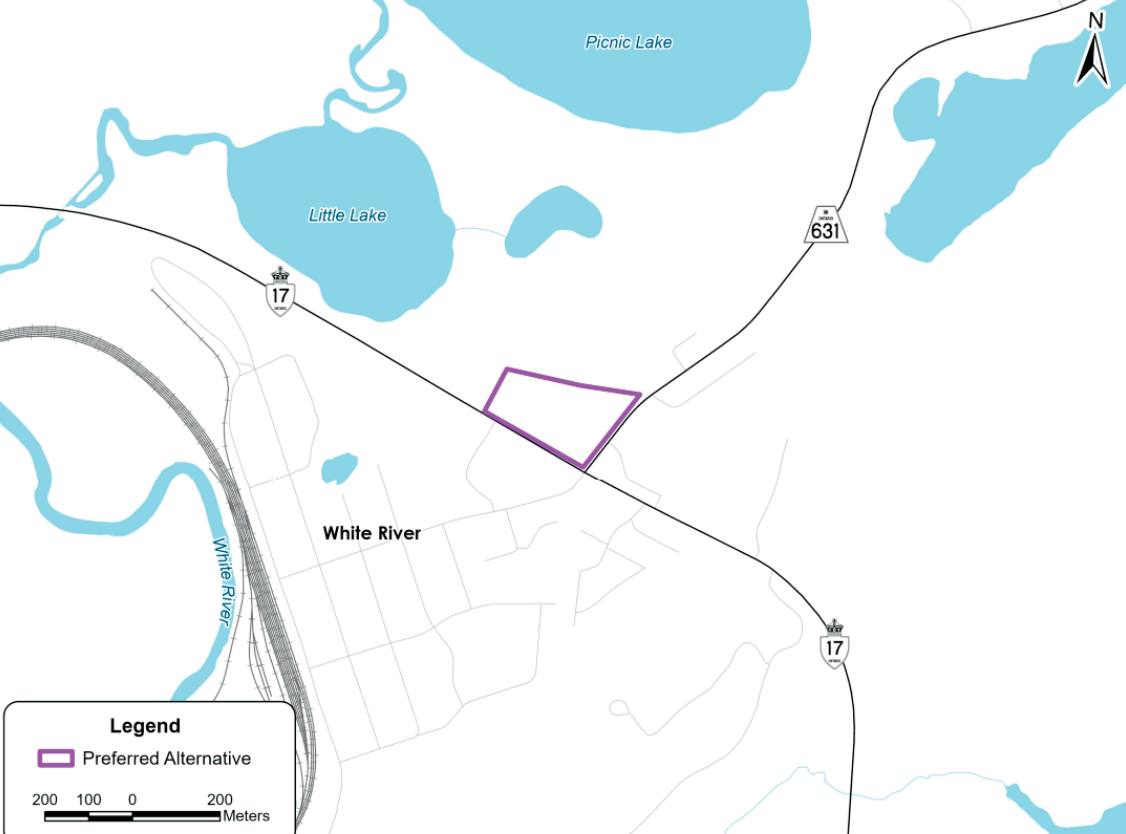 MTO suggère un endroit idéal pour prendre un arrêt de stand rivière blanc