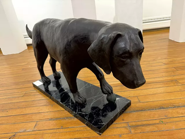 "Chien avec balle" - Alice Dodge © ️ sept jours