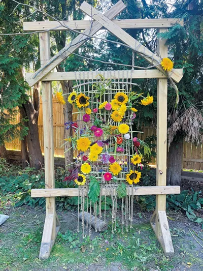 Une installation de tissage - avec l'aimable autorisation