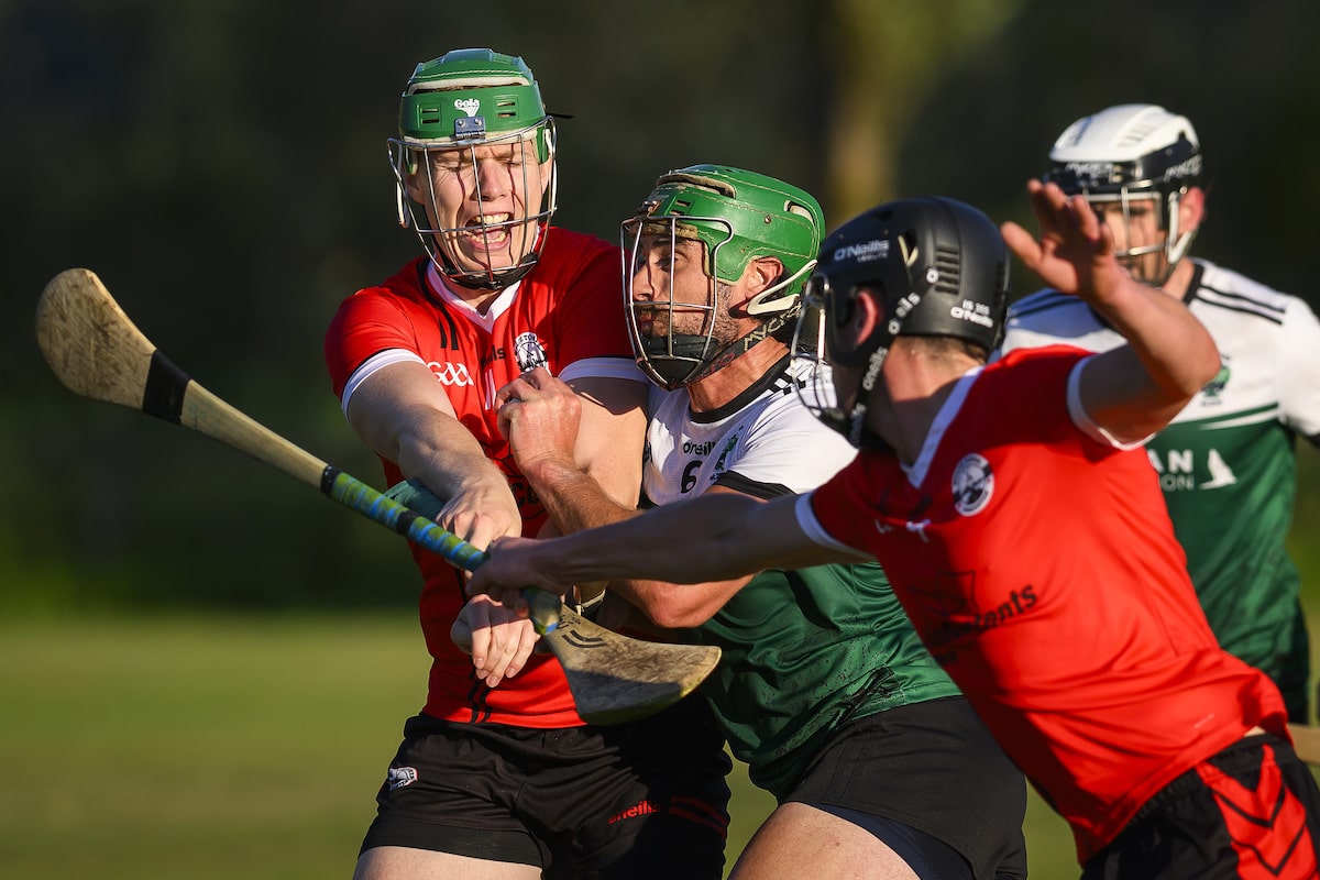 Hurling est un sport né en Irlande, prospérant au Canada et partageant une ascendance athlétique avec le hockey