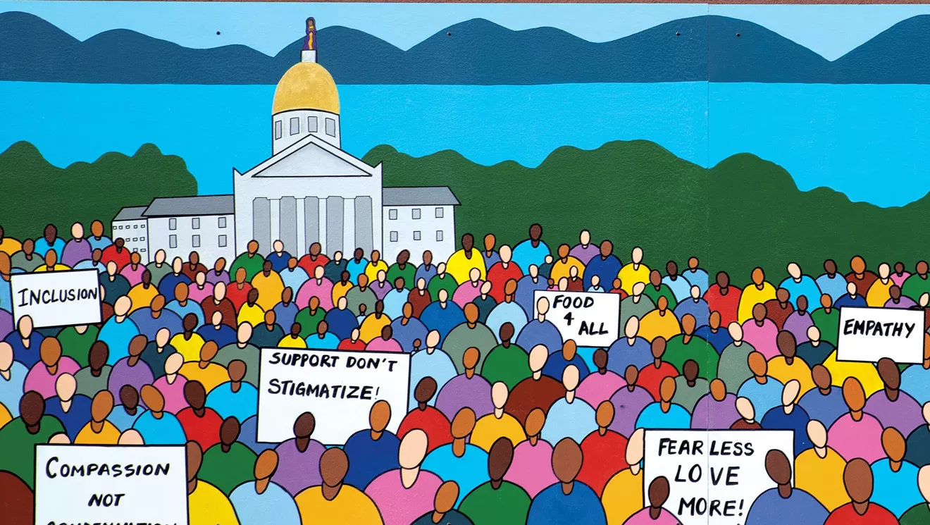 Marche sur: New Howard Center Mural dévoilé