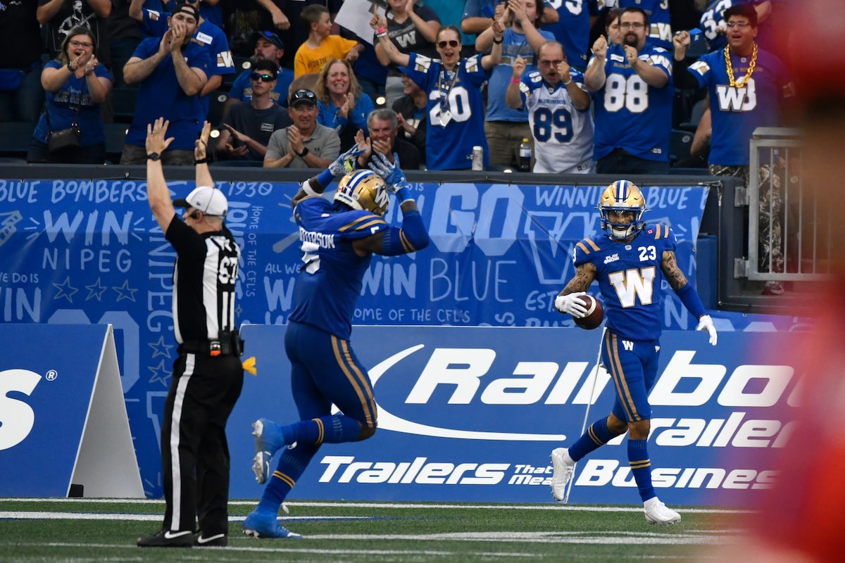 Blue Bombers Snap définant des défaites avec une victoire de 40-31 sur Argonauts