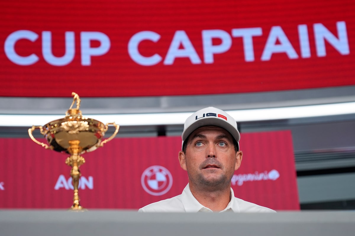 Le capitaine de la Ryder Cup Keegan Bradley se laisse de l'équipe américaine
