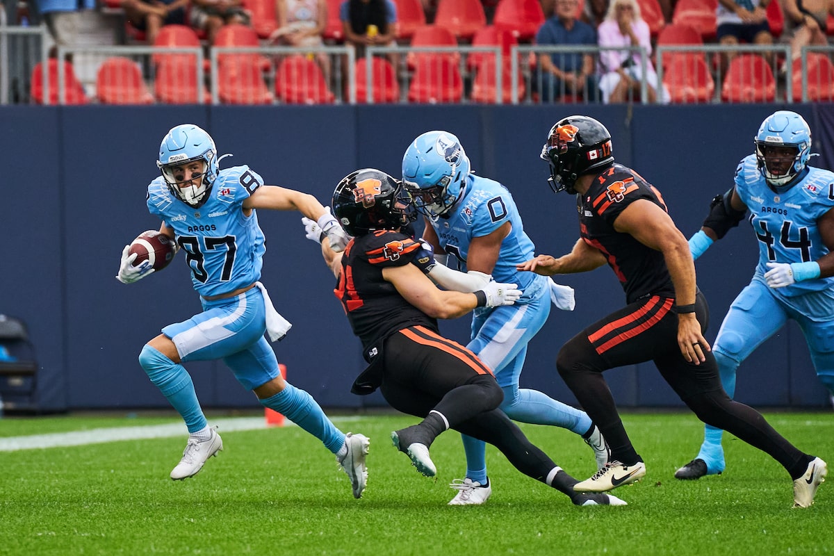 Le receveur des Argonauts Jake Herslow a quatre captures TD dans les trois derniers matchs