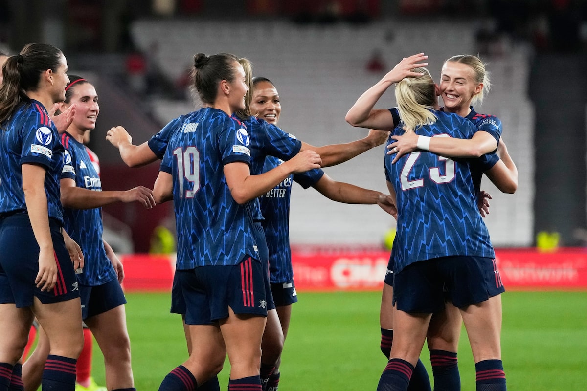 Arsenal domine Benfica 2-0 et se remet de sa première défaite en Ligue des champions féminine