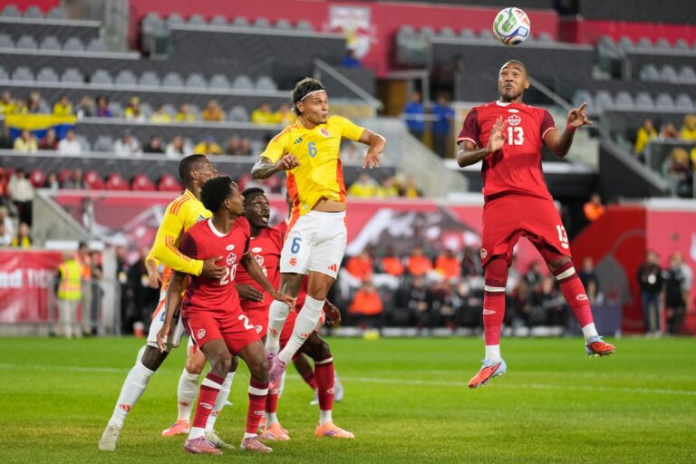 Les Canadiens tiennent en échec la Colombie, 13e au classement mondial, et obtiennent un match nul sans but en match amical