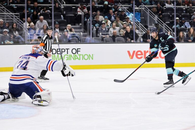 Les Oilers d'Edmonton perdent 3-2 face au Seattle Kraken