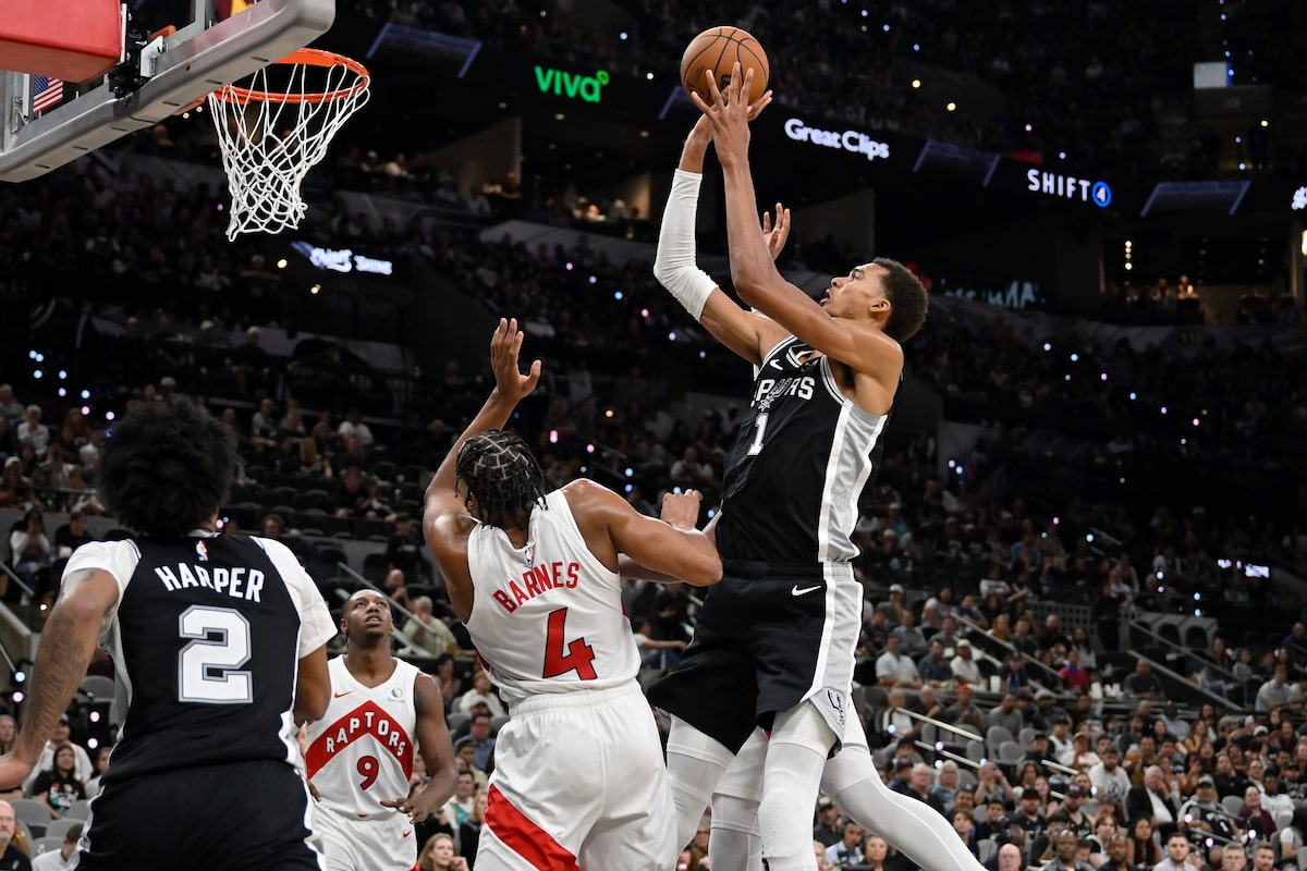 Les Raptors tombent face à Wembanyama et Spurs, 121-103