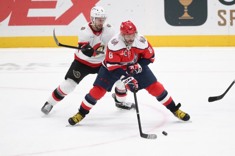 Les Sénateurs refusent le 900e but d'Ovechkin dans un gain de 7-1 contre les Capitals