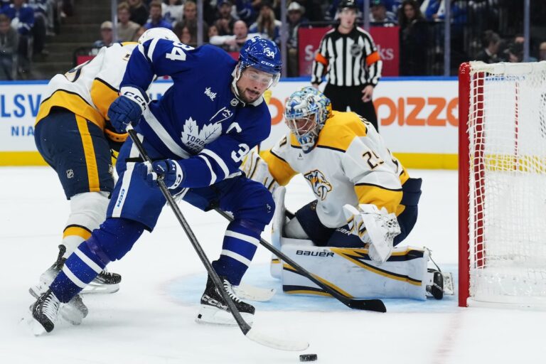Les meilleurs joueurs des Leafs trouvent leur attaque dans la victoire contre les Predators