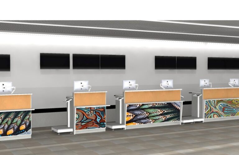 Une nouvelle technologie et un nouveau look arrivent aux comptoirs d’enregistrement des aéroports