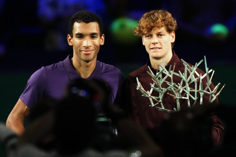 Auger-Aliassime tombe face à Sinner en finale du Masters de Paris