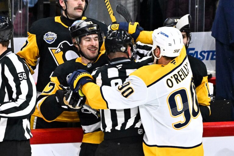 Crosby et Malkin ouvrent la voie alors que les Penguins blanchissent les Predators à Stockholm