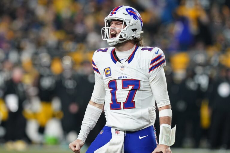 Josh Allen établit une marque de carrière pour avoir précipité les touchés par un QB alors que les Bills écrasent les Steelers sous le choc