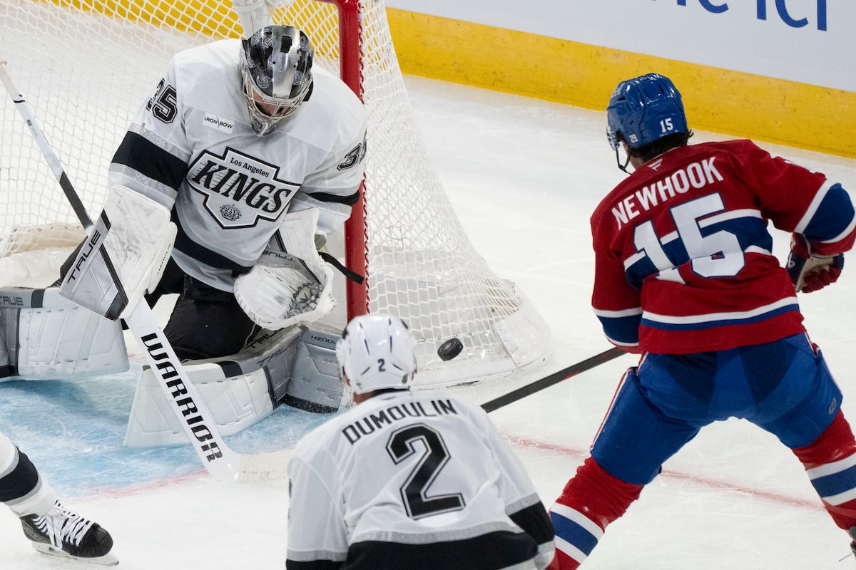 La série de trois buts rapides des Kings en deuxième période leur permet de vaincre les Canadiens