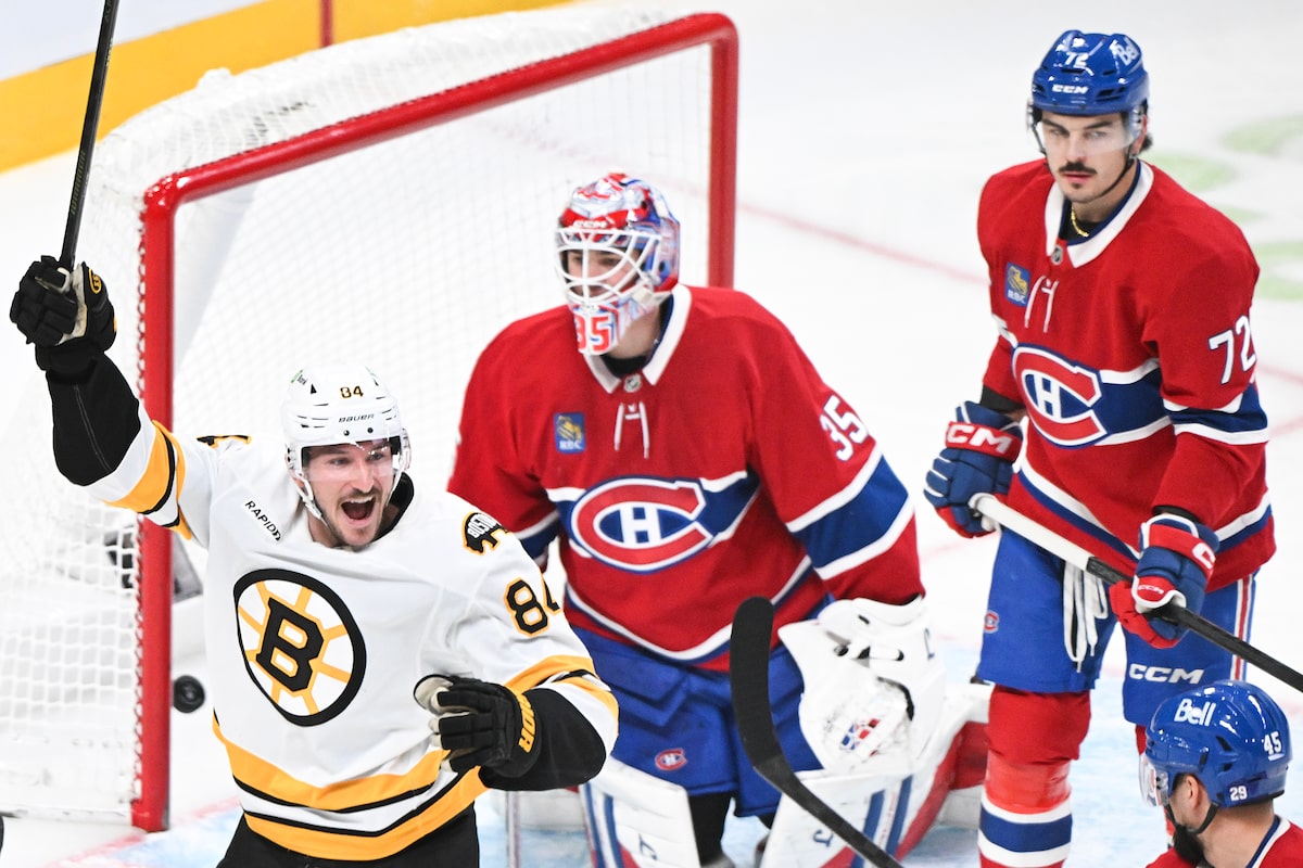 Les Bruins infligent une troisième défaite consécutive aux Canadiens