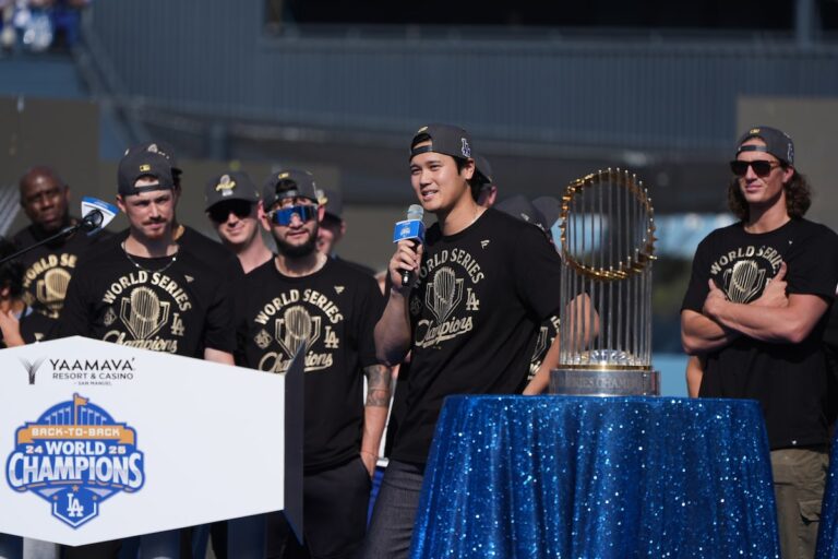 Ohtani et les Dodgers de Los Angeles parlent déjà d'un trio en Série mondiale