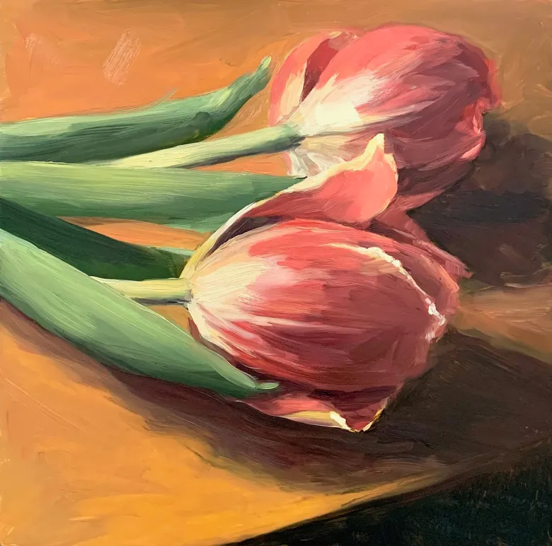 « Étude sur les tulipes II » de Margaret Gerding