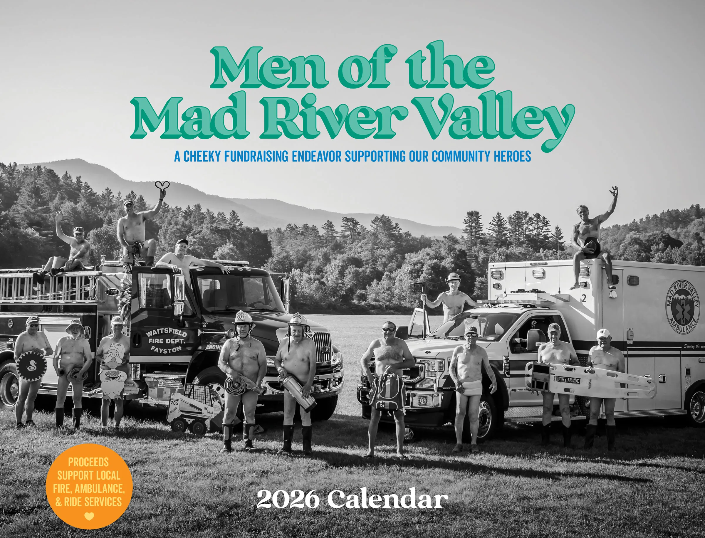Le calendrier nu présente les hommes de la Mad River Valley