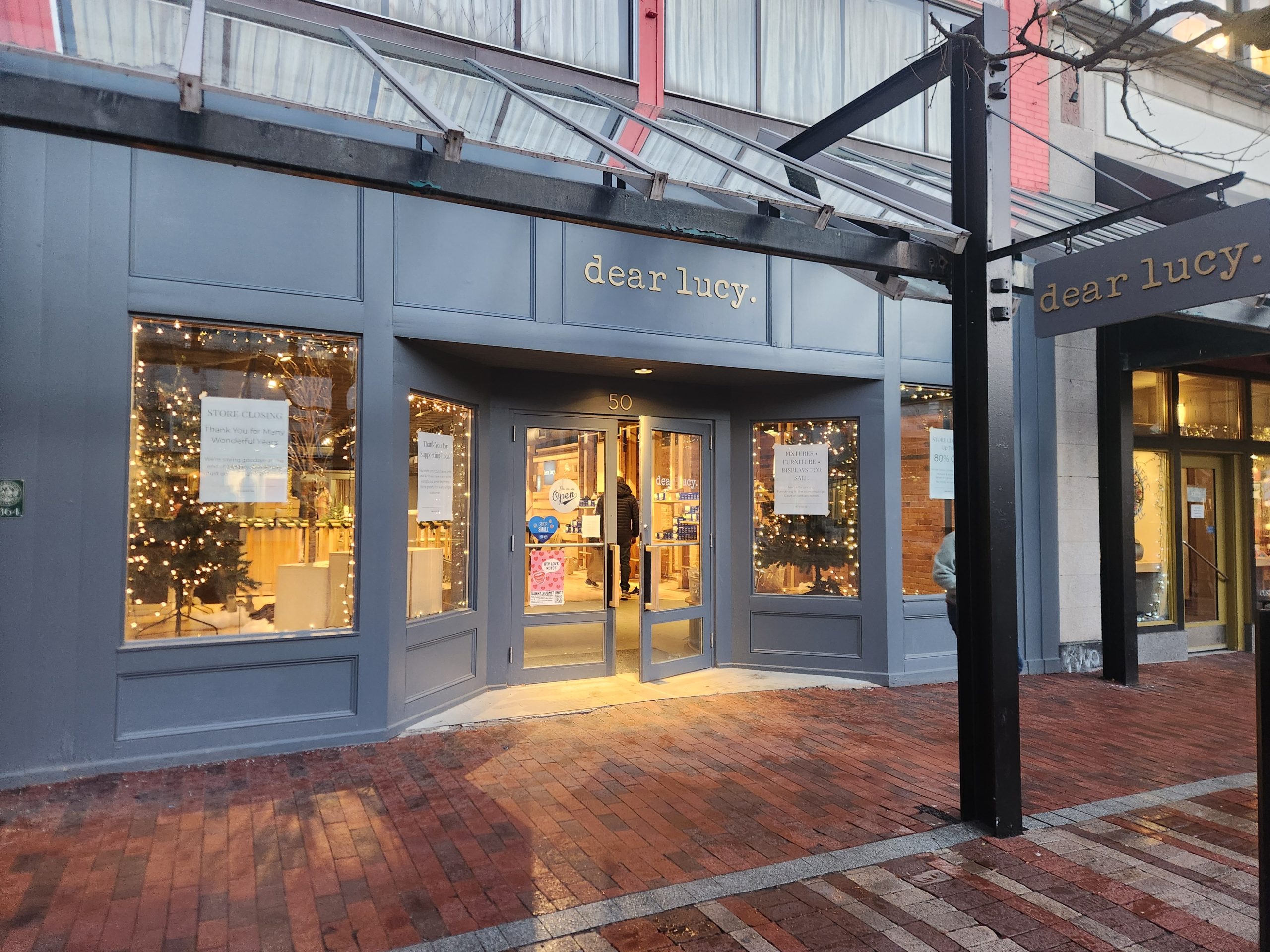 Dear Lucy annonce la fermeture de la rue Church à Burlington