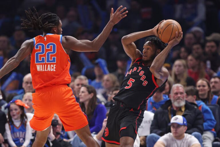 Les 23 points et 11 rebonds de Quickley mènent les Raptors devant le Thunder