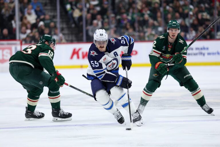 Scheifele a 4 points alors que les Jets battent Wild 6-2