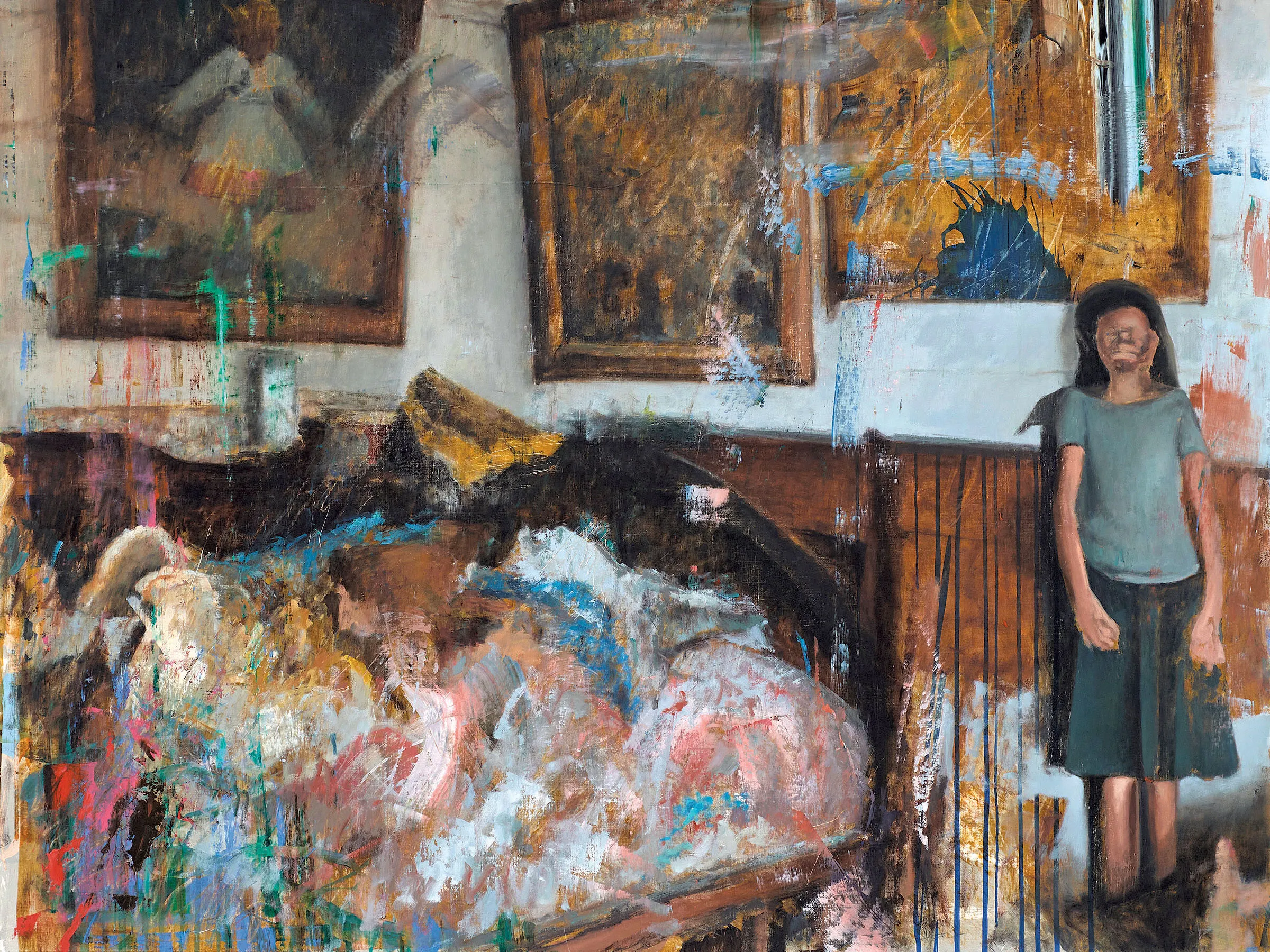 Les fantômes et la machine : les peintures inspirées de l'IA de Damian Stamer