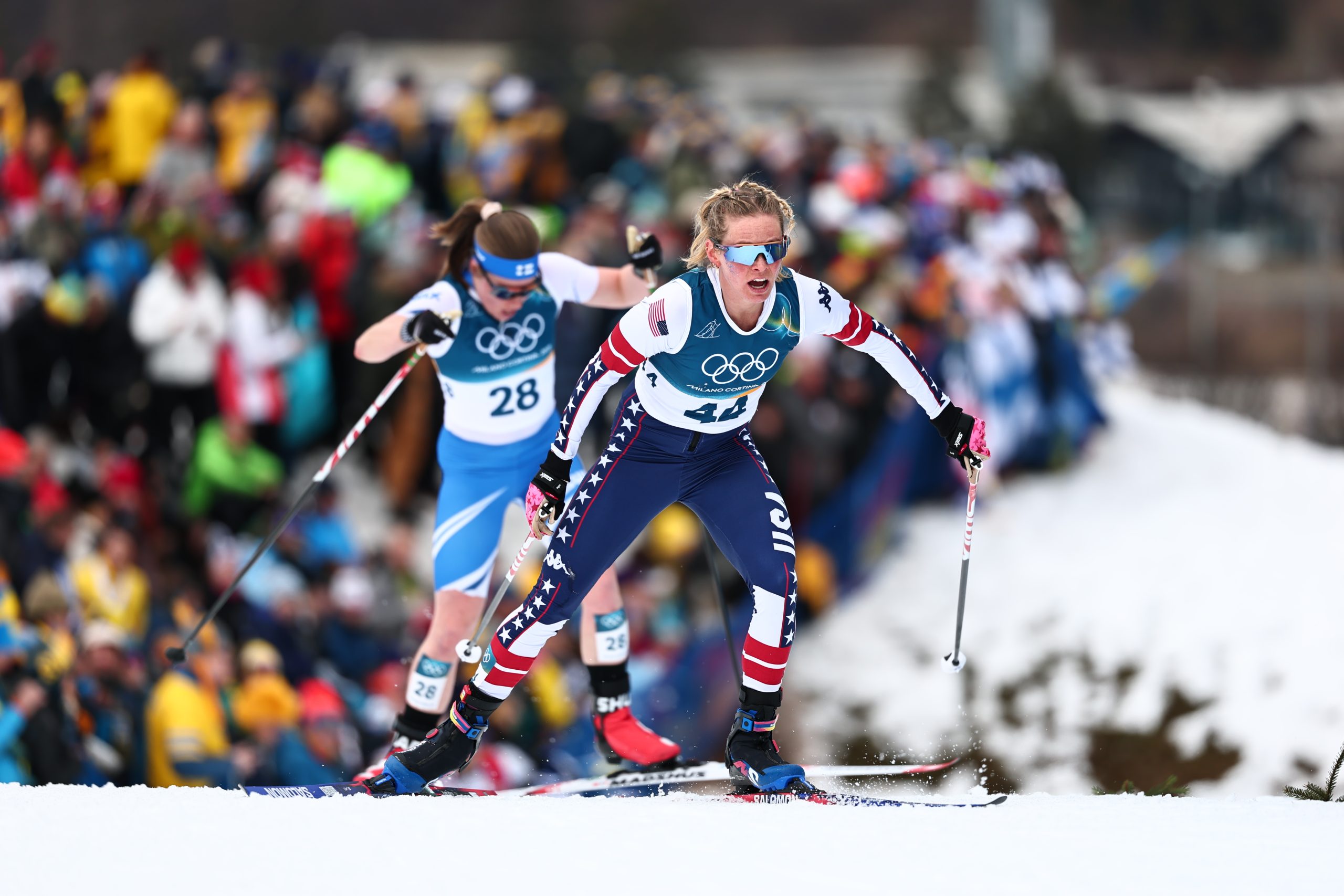 Jessie Diggins remporte le bronze au 10 km libre féminin