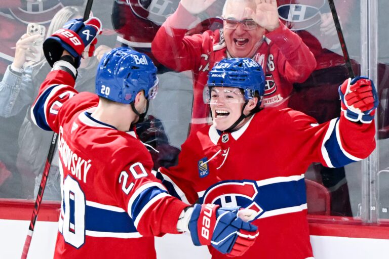 Cole Caufield réussit un tour du chapeau alors que les Canadiens battent les Islanders 7-3