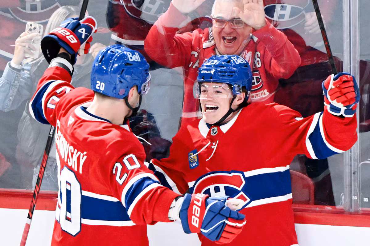Cole Caufield réussit un tour du chapeau alors que les Canadiens battent les Islanders 7-3