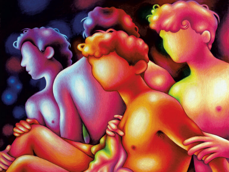 L'artiste Jared Freschman dessine les visions arc-en-ciel d'un été italien