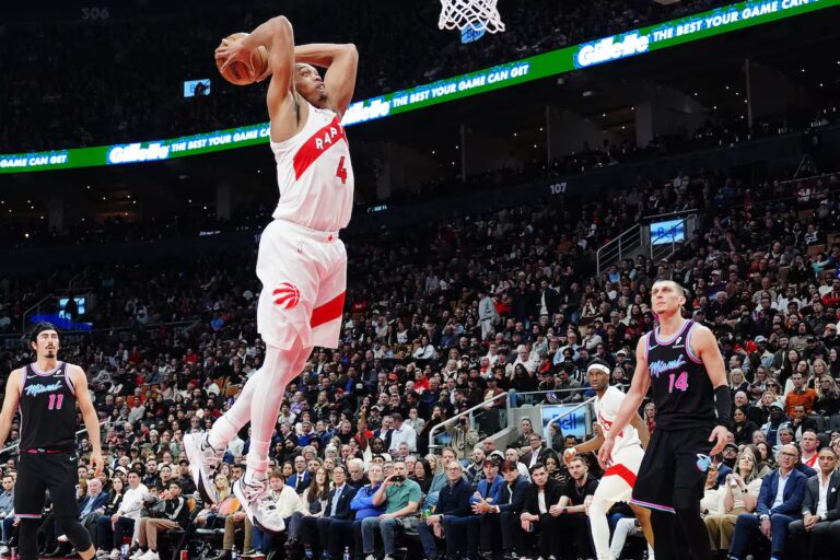 Barnes propulse les Raptors devant le Heat dans une victoire critique pour le classement d'après-saison de Toronto