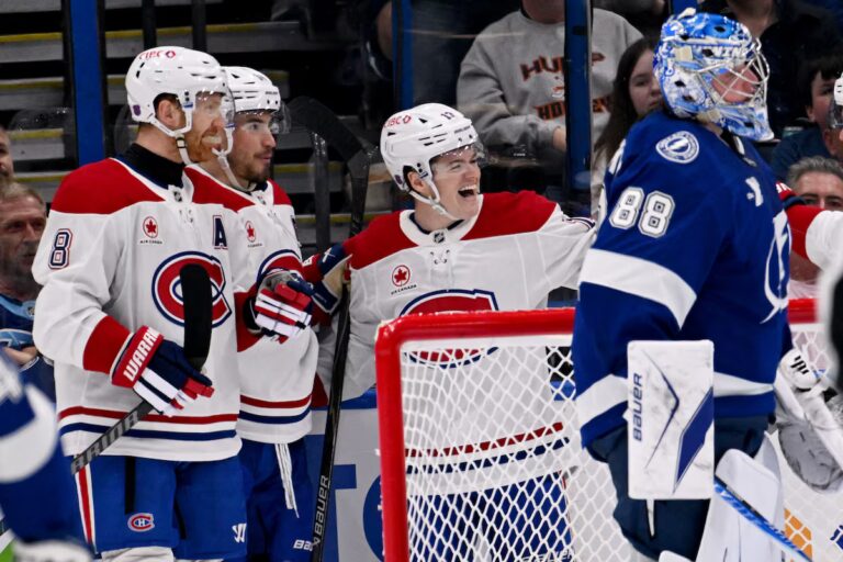 Les Canadiens battent le Lightning 4-1 et prolongent leur séquence de victoires à six matchs