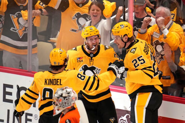 Les Penguins repoussent à nouveau l'élimination avec une victoire 3-2 dans le cinquième match contre les Flyers