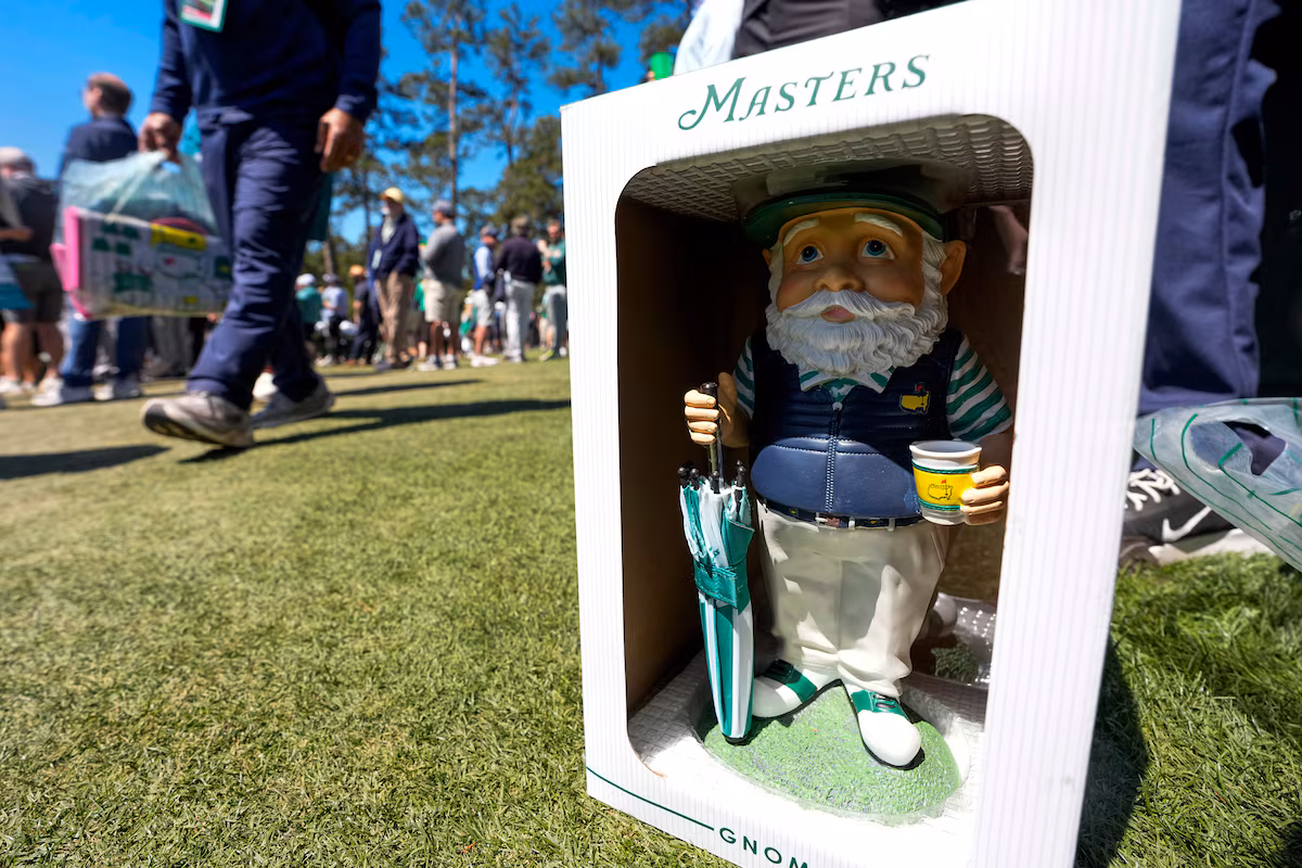 Les maîtres gnomes, peut-être en dernière année de production, un produit très prisé à Augusta National