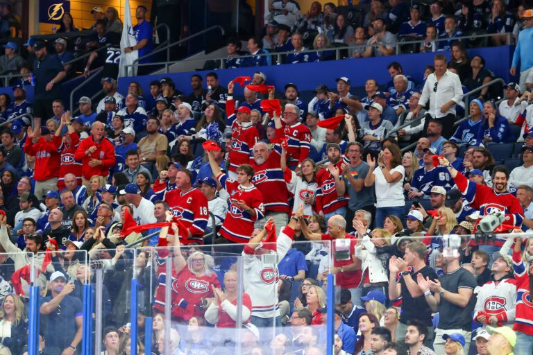 Les superfans des Canadiens tentent de prendre le contrôle de Tampa pour le premier match des séries éliminatoires