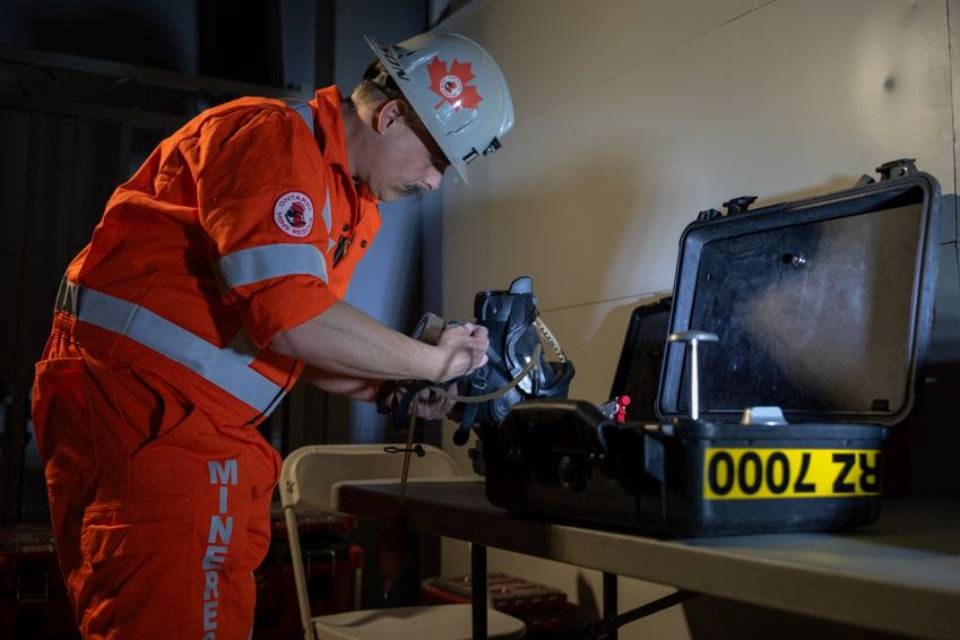 Annonce des gagnants des concours de sauvetage minier de district