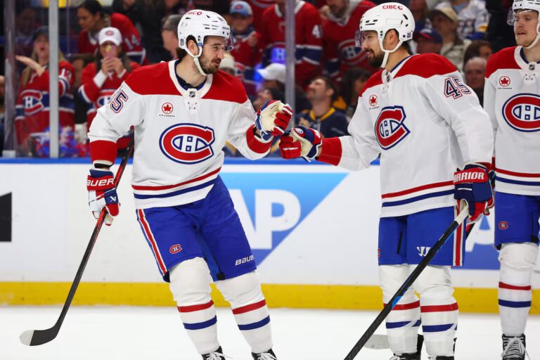 Les Canadiens battent les Sabres 6-3 alors que Buffalo se défait lors du cinquième match