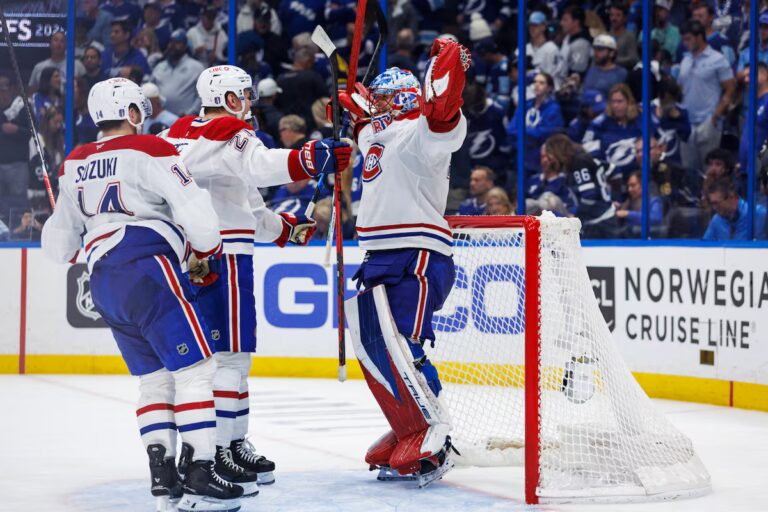 Les Canadiens de Montréal battent Tampa Bay lors du septième match et se qualifient pour la deuxième ronde des séries éliminatoires de la LNH