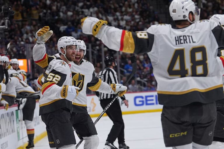 Les Golden Knights prennent rapidement les devants et résistent à Avs 4-2 pour ouvrir la finale de la Conférence Ouest