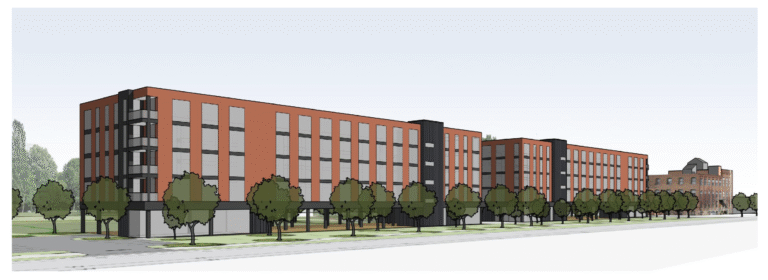Logements prévus pour une propriété près du canal de barge de Pine Street à Burlington