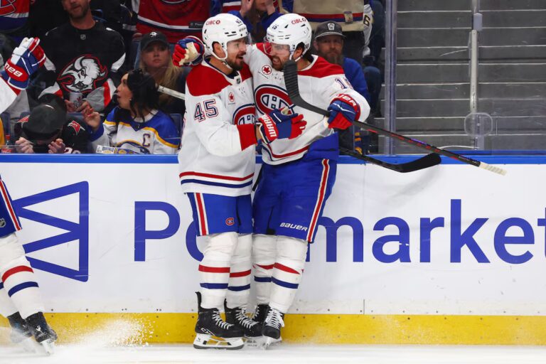 Newhook marque deux fois alors que les Canadiens battent les Sabres 5-1 pour égaliser la série