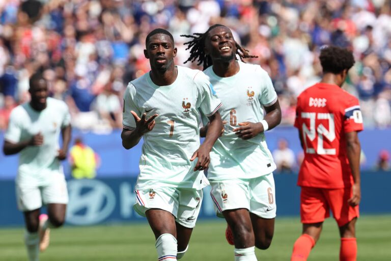 Le triplé rapide d'Ousmane Dembélé aide la France à vaincre la Norvège