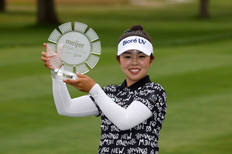 Yamashita remporte les séries éliminatoires du Meijer LPGA Classic après que Woad ait sorti un 3 pieds en règlement