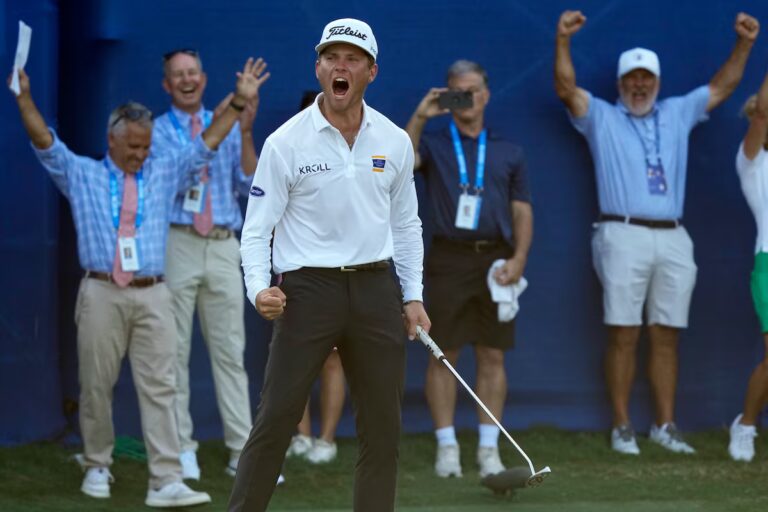 Michael Brennan remporte le championnat Wyndham et se qualifie pour les séries éliminatoires du PGA Tour