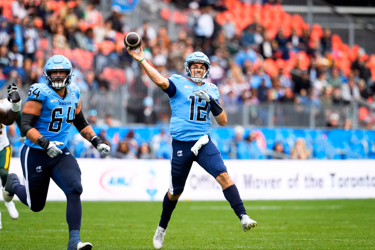 Les Argonauts de Toronto battent les Elks d'Edmonton 24-19 et décrochent leur place en séries éliminatoires