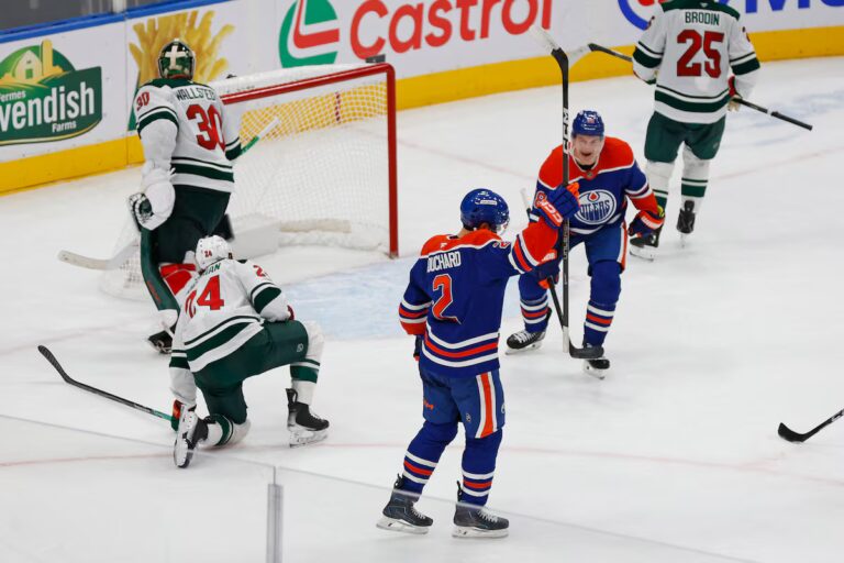 Bouchard marque le vainqueur en prolongation, les Oilers battent le Wild 4-3