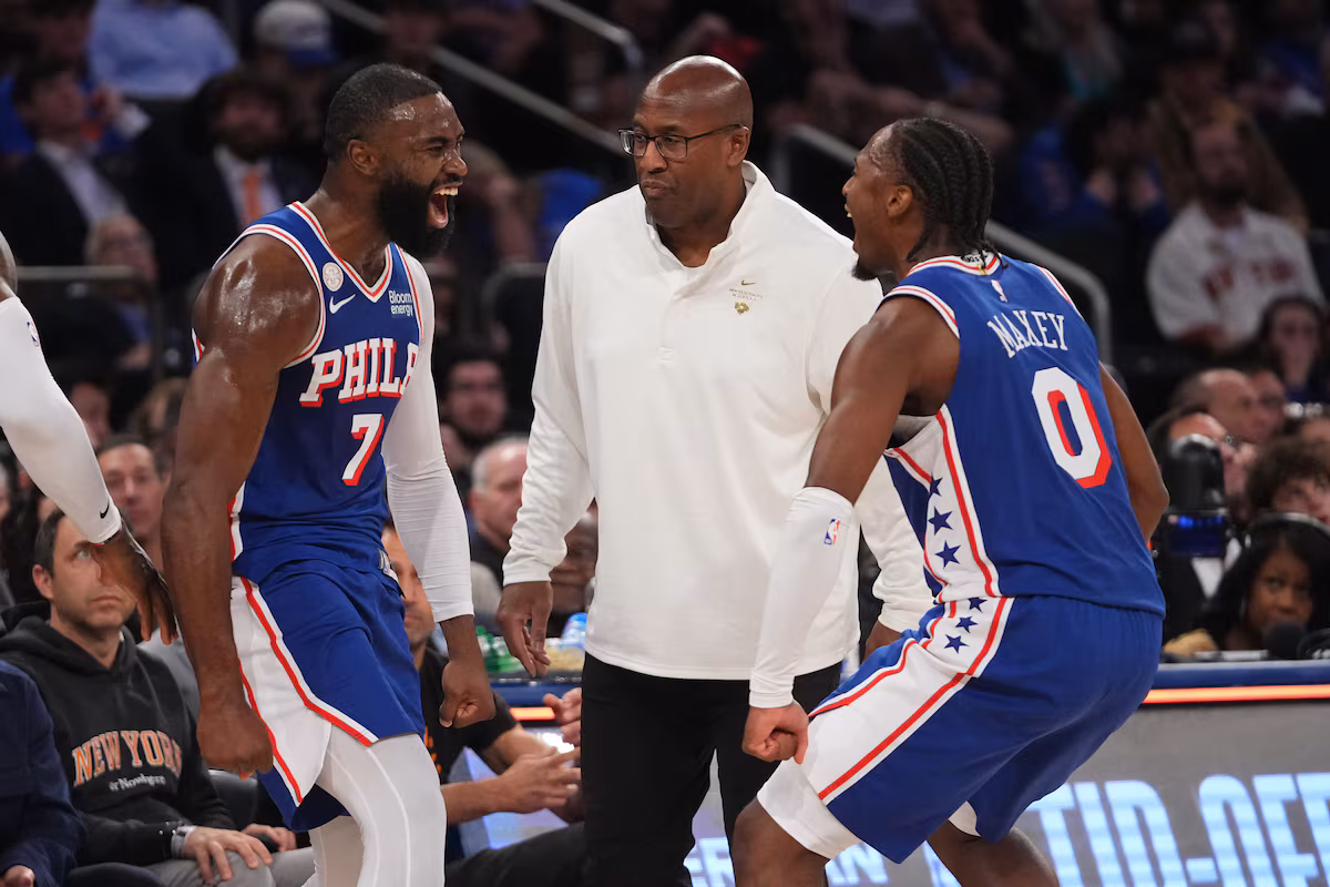 Les 76ers remportent le match d'ouverture avec LeBron et battent les Knicks 106-100