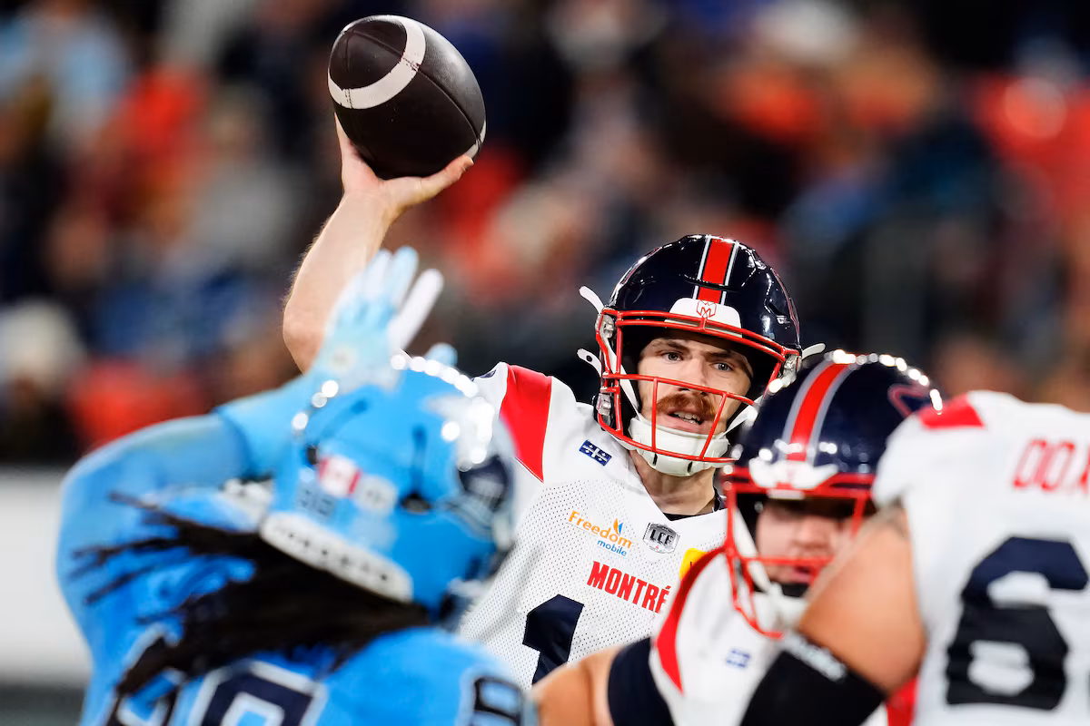 Les deux touchés de Crum en première demie mènent les Alouettes devant les Argonauts 33-16